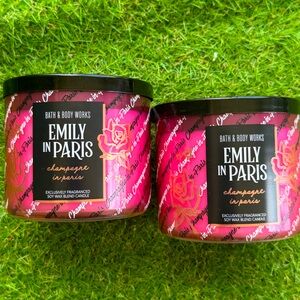 2 Champagne in Paris candles